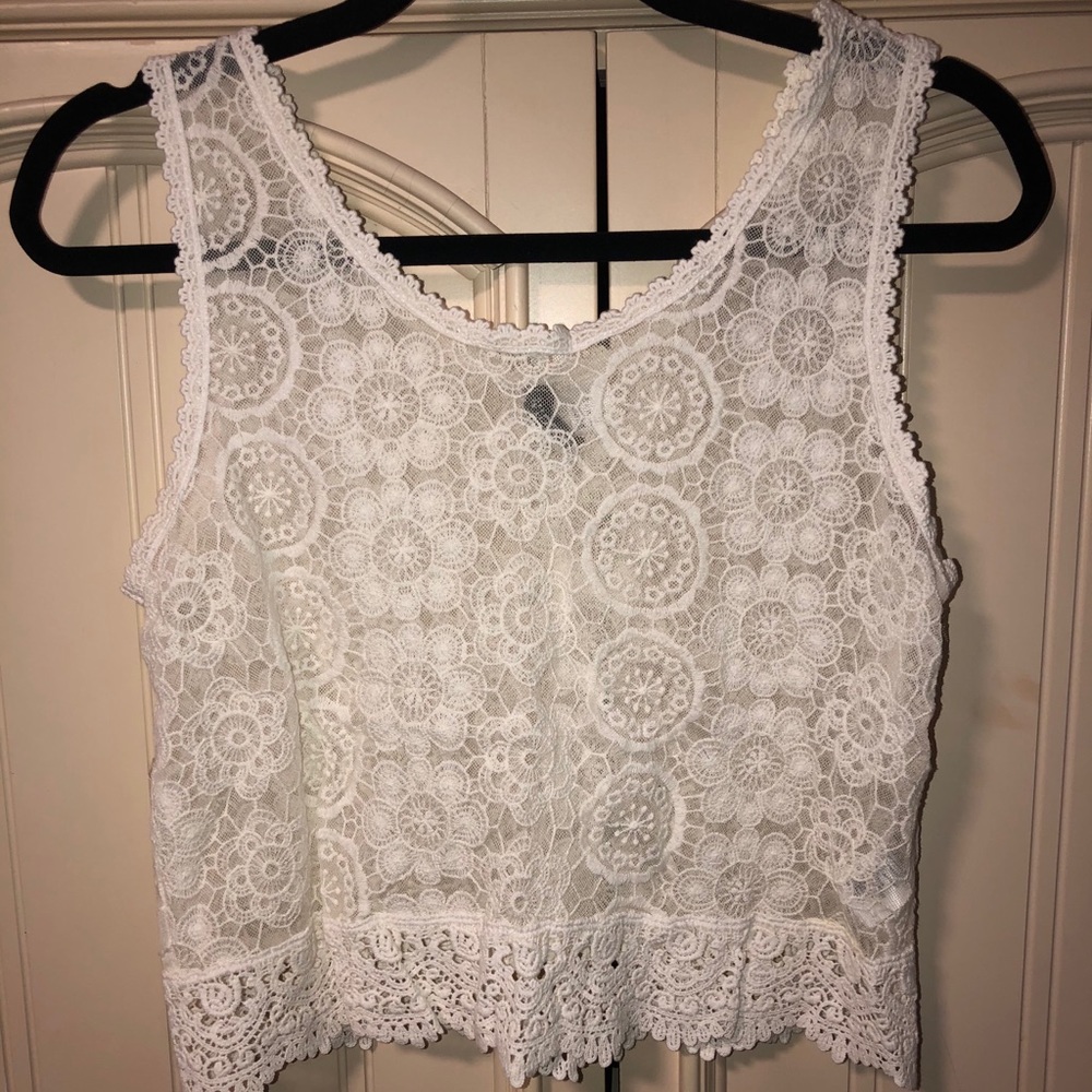 Lace tank top